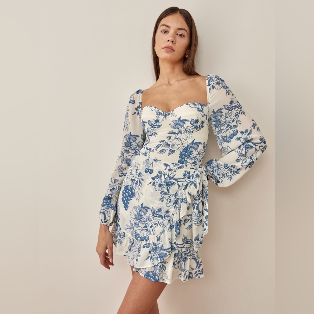 Reformation Cammi Dress in Corsica print, size 4